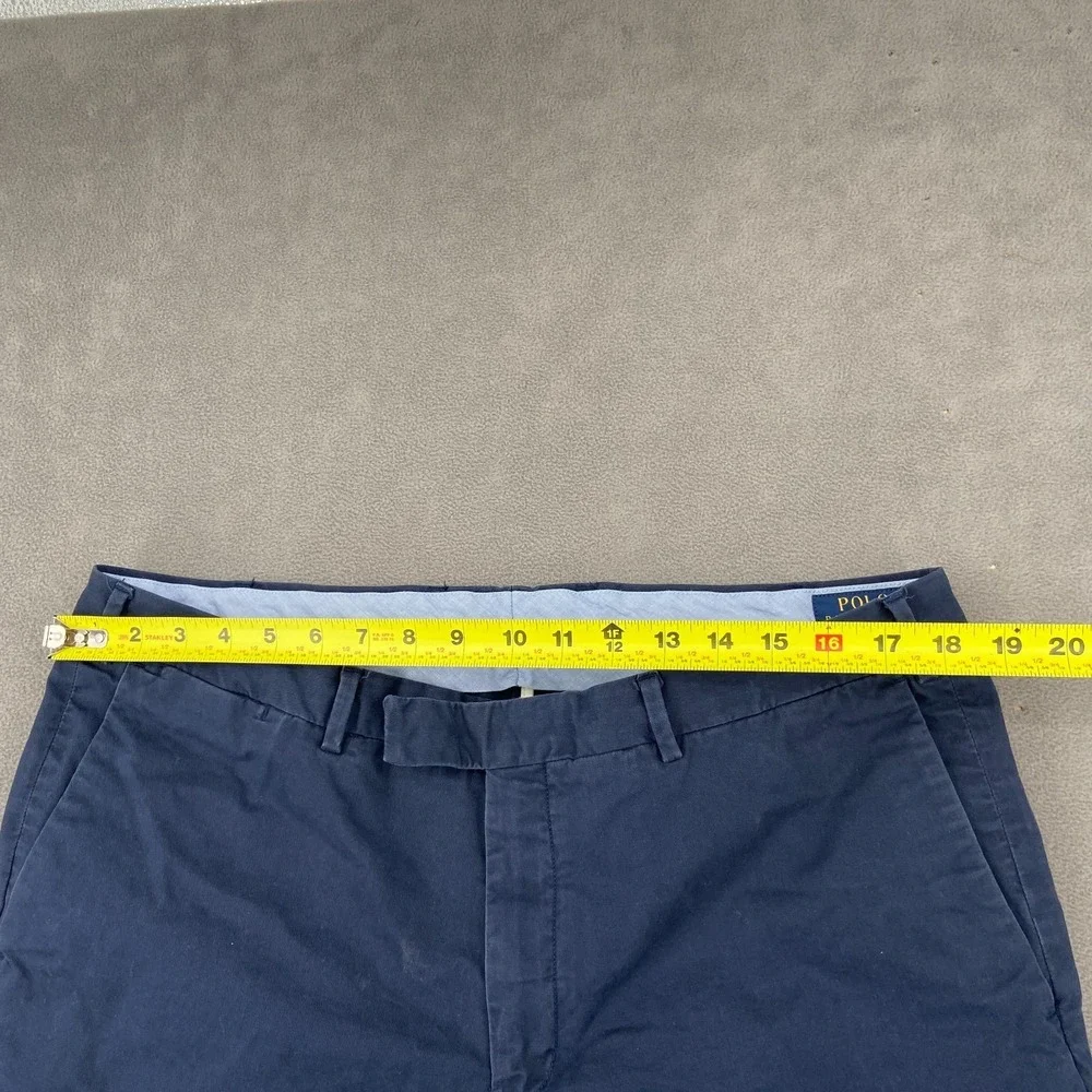 Polo Ralph‎ Lauren Stretch Slim Fit Chino Pants Mens 36 Navy Blue Straight Leg